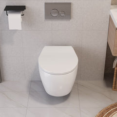 LIBERTY Wall-Hung Elongated Toilet, 1.1/1.6GPF Dual-Flush with Multiple Colors