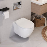 LIBERTY Wall-Hung Elongated Toilet, 1.1/1.6GPF Dual-Flush with Multiple Colors
