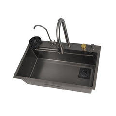 29.5" x 18" Rectangular Stainless Steel Kitchen Sink, Multifunction with Multiple Sizes