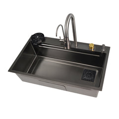 29.5" x 18" Rectangular Stainless Steel Kitchen Sink, Multifunction with Multiple Sizes