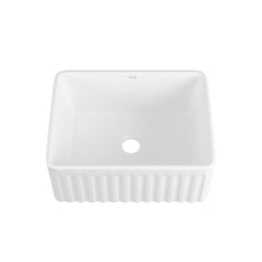 DeerValley DV-EU1K022 Farmhouse Kitchen Sinks 9" Deep Bowl Splash-Proof 3.5" Drain Compact