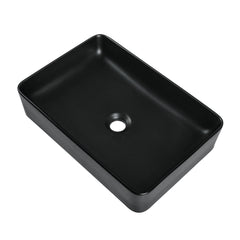 ALLY 15.75" Rectangular Vessel Bathroom Sink, Without Overflow With Multiple Colors