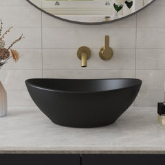 HORIZON Oval Vessel Bathroom Sink, Without Overflow With Multiple Colors