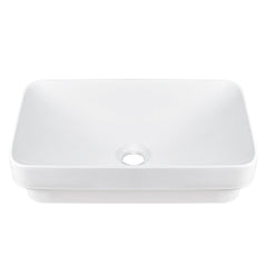 DeerValley DV-1V0047 Vessel Sinks Modern Semi-Recessed Durable Ceramic Easy Clean