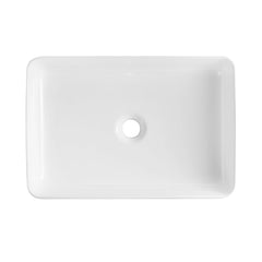DeerValley Bath ALLY 15.75" RectangularVessel Bathroom Sink, Without Overflow With Multiple Colors Vessel Bathroom Sinks