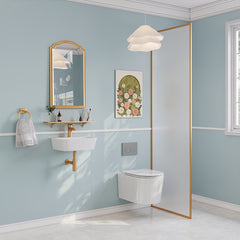 DeerValley DV-EU1WS0433 Wall Mounted Sink – Easy Clean & Durable with Wall/Counter Mount and Faucet Hole
