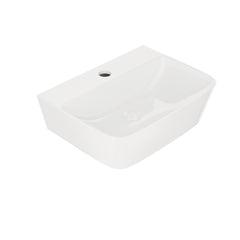 DeerValley DV-EU1WS0433 Wall Mounted Sink – Easy Clean & Durable with Wall/Counter Mount and Faucet Hole