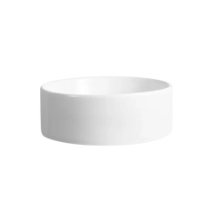 DeerValley Bath DeerValley DV-1V063 Symmetry White Ceramic Circular Vessel Bathroom Sink Vessel sink
