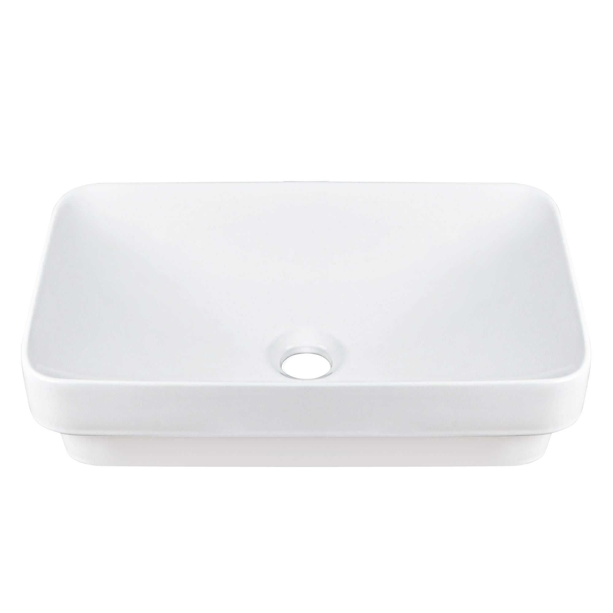DeerValley DV-1V0047 Vessel Sinks Modern Semi-Recessed Durable Ceramic Easy Clean