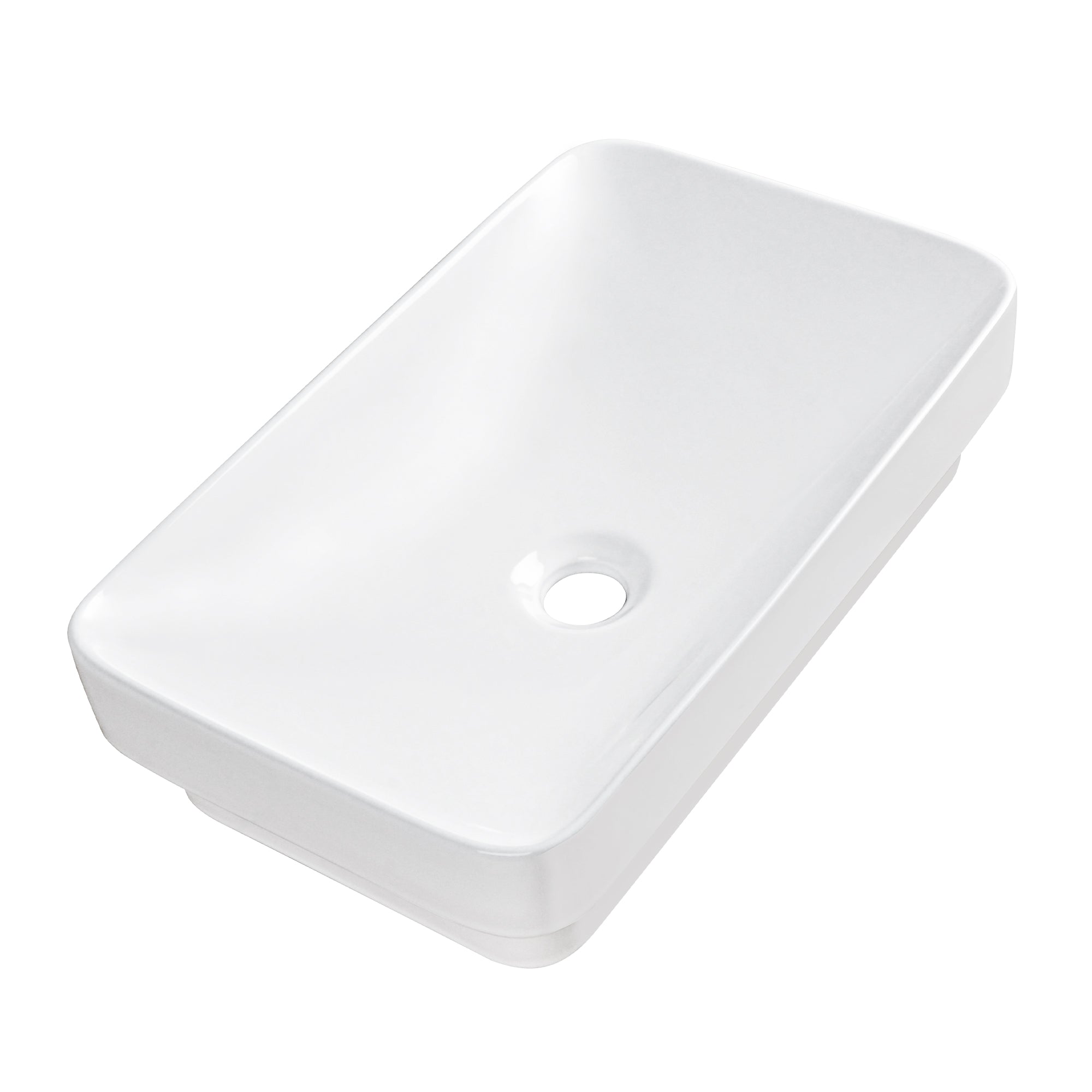 DeerValley DV-1V0047 Vessel Sinks Modern Semi-Recessed Durable Ceramic Easy Clean