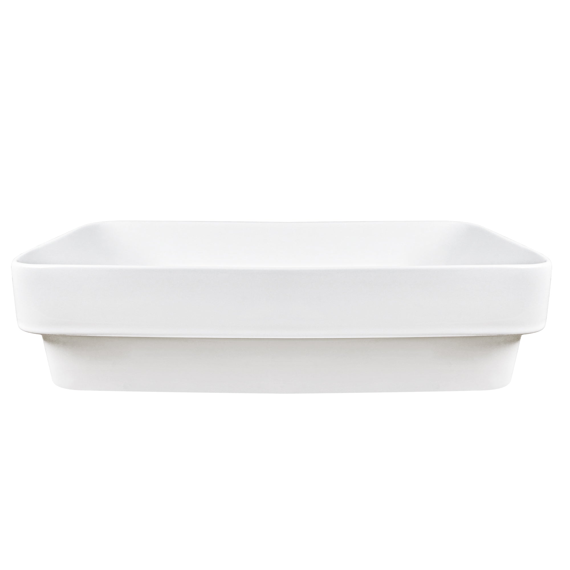 DeerValley DV-1V0047 Vessel Sinks Modern Semi-Recessed Durable Ceramic Easy Clean