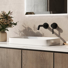 DeerValley DV-1V0047 Vessel Sinks Modern Semi-Recessed Durable Ceramic Easy Clean