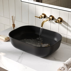 PRISM 20" Rectangular Vessel Bathroom Sink, Without Overflow