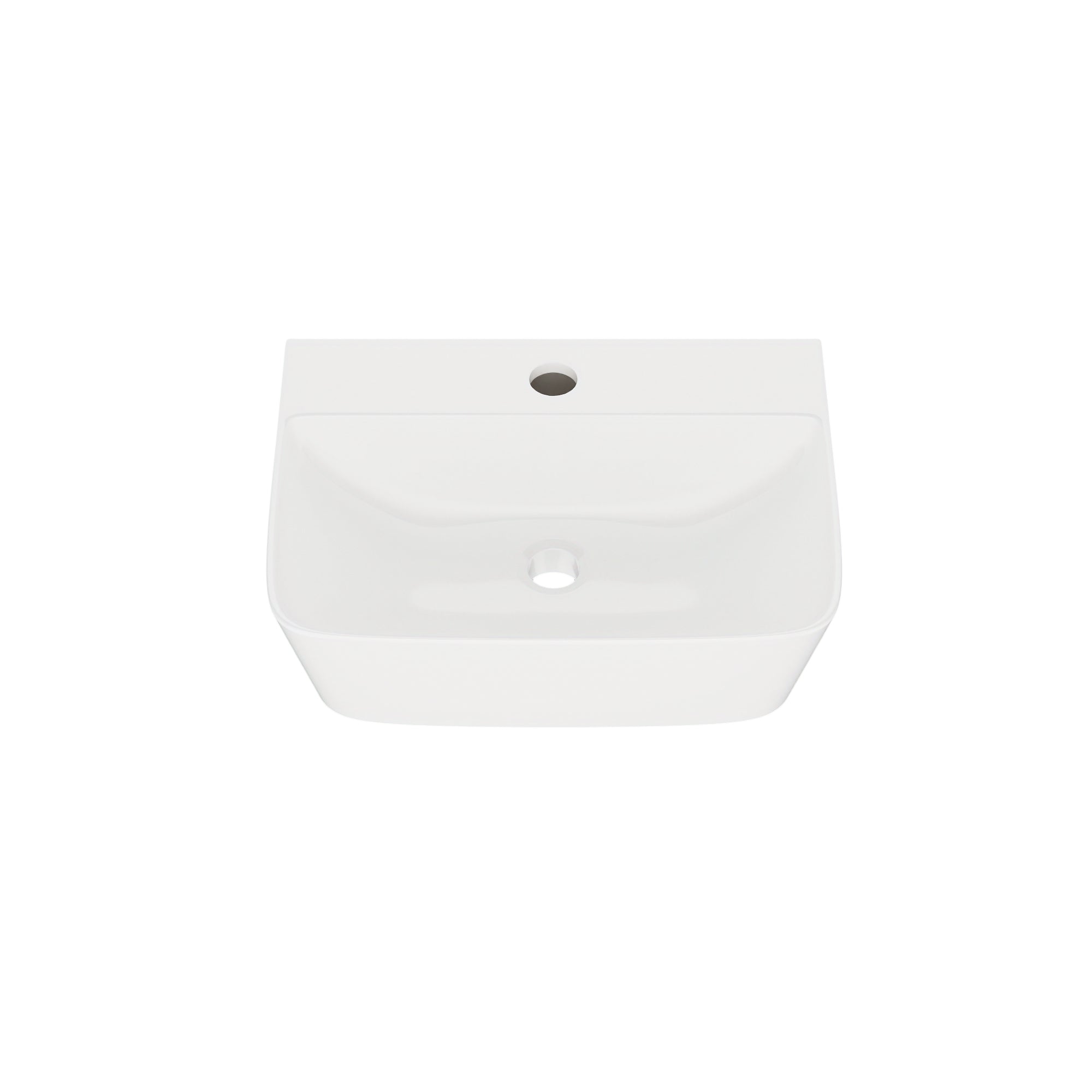 DeerValley DV-EU1WS0433 Wall Mounted Sink – Easy Clean & Durable with Wall/Counter Mount and Faucet Hole
