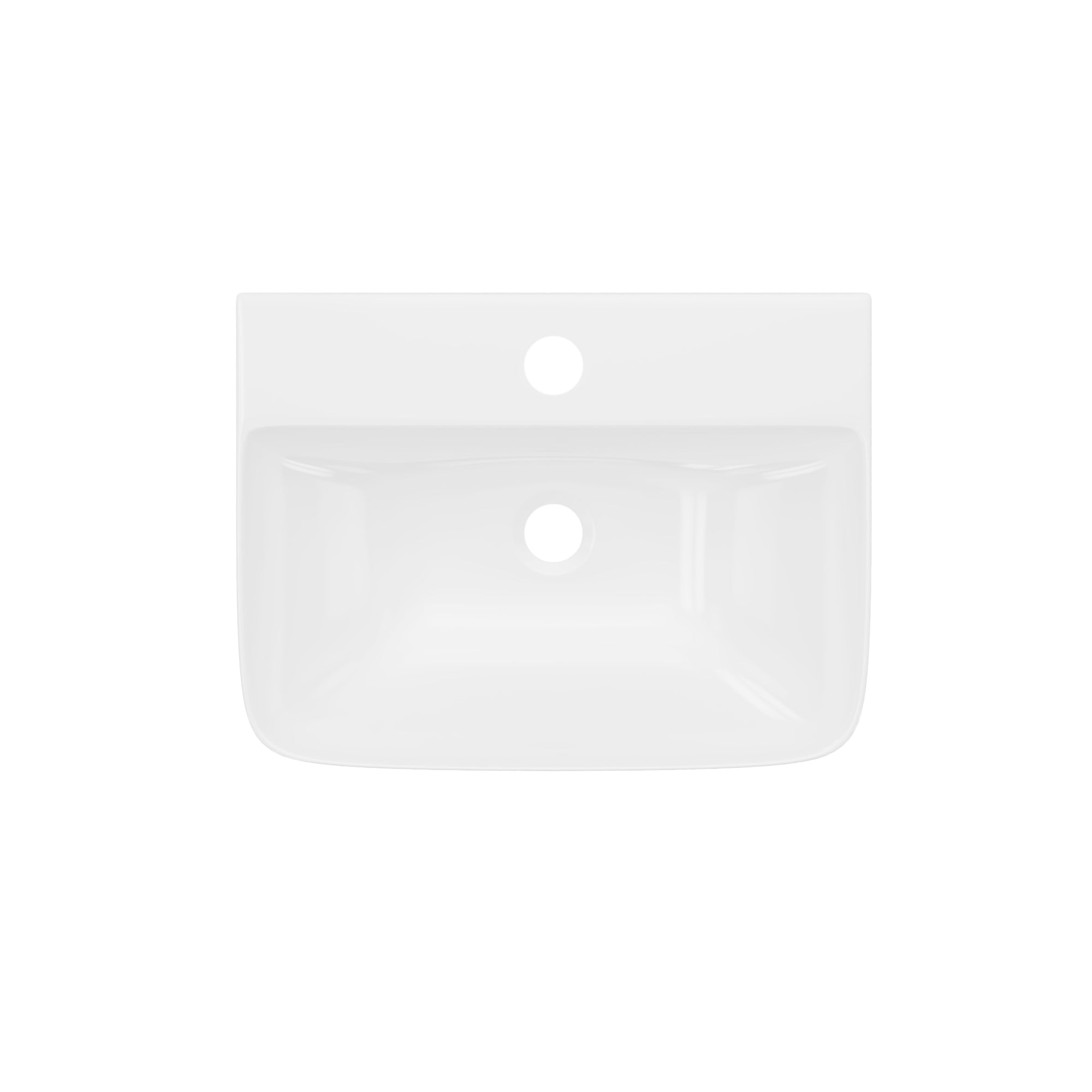 DeerValley DV-EU1WS0433 Wall Mounted Sink – Easy Clean & Durable with Wall/Counter Mount and Faucet Hole